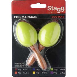Пластиковые маракасы Stagg EGG-MA S/GR фото 1 | Интернет-магазин Bangbang