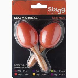 Пластиковые маракасы Stagg EGG-MA S/OR фото 1 | Интернет-магазин Bangbang