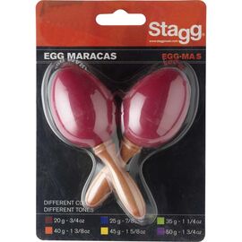 Пластиковые маракасы Stagg EGG-MA S/RD фото 1 | Интернет-магазин Bangbang