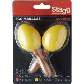 Пластиковые маракасы Stagg EGG-MA S/YW фото 1 | Интернет-магазин Bangbang