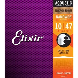 Струны для акустической гитары Elixir Nanoweb 16002 фото 1 | Интернет-магазин Bangbang