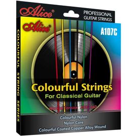 Струны разноцветные для классической гитары Alice AC107C-N фото 1 | Интернет-магазин Bangbang