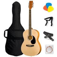 Акустическая гитара Levinson LA-3910 NA Pack 2, С подключением: Нет