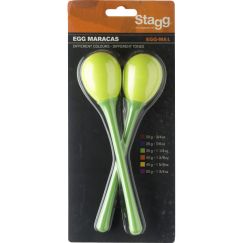 Пластиковые маракасы Stagg EGG-MA L/GR фото 1 | Интернет-магазин Bangbang