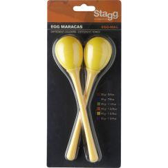 Пластиковые маракасы Stagg EGG-MA L/YW фото 1 | Интернет-магазин Bangbang