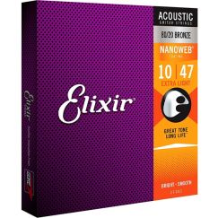 Струны для акустической гитары Elixir Nanoweb 11002 (10-47) фото 1 | Интернет-магазин Bangbang