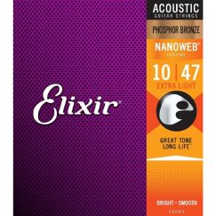 Струны для акустической гитары Elixir Nanoweb 16002 фото 1 | Интернет-магазин Bangbang