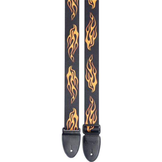 Гитарный ремень Stagg STE FLAME, изображение 2