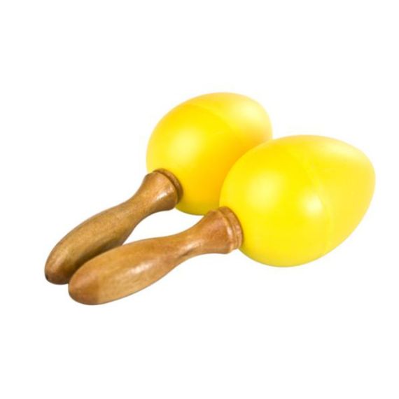 Пластиковые маракасы Stagg EGG-MA S/YW