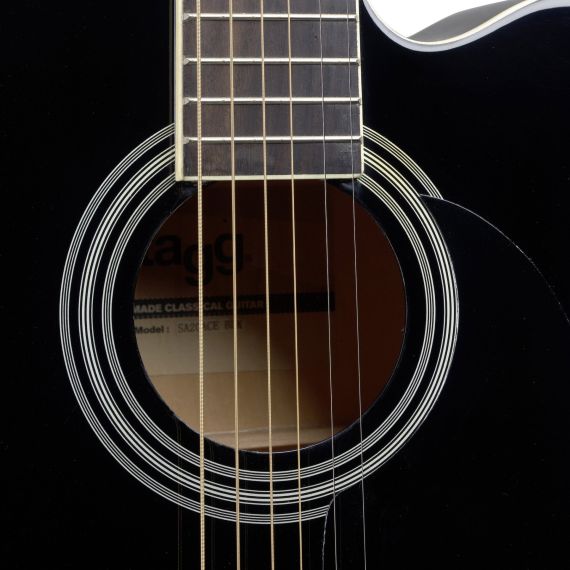 Электроакустическая гитара Stagg SA20ACE BLK, изображение 2 Электроакустическая гитара Stagg SA20ACE BLK, изображение 2