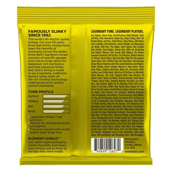 Струны для электрогитары Ernie Ball 2627 Струны для электрогитары Ernie Ball 2627