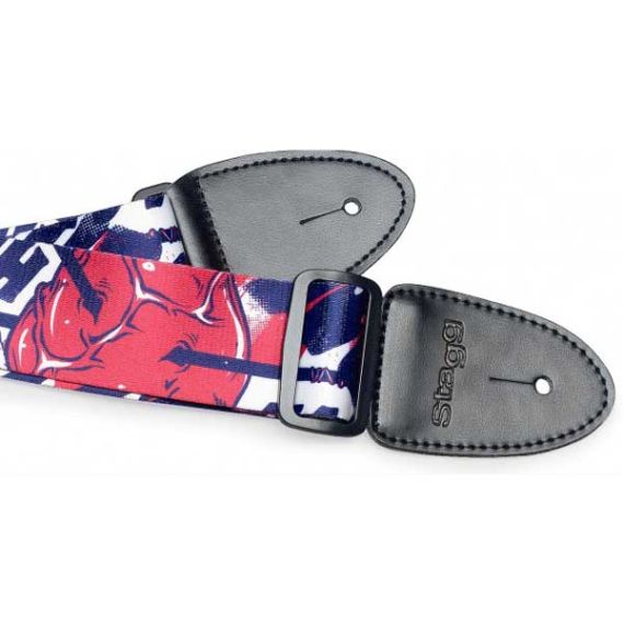 Гитарный ремень Stagg STE POPGIRLRED2, изображение 2