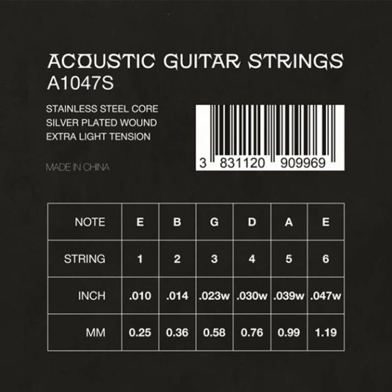 Струны для акустической гитары Veston A1047 S