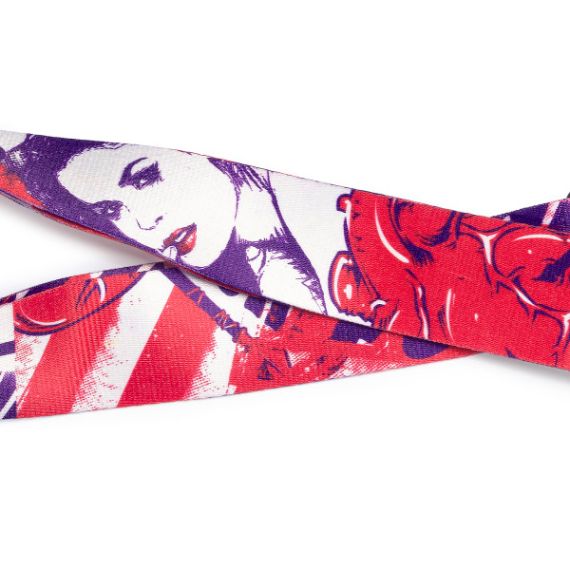 Гитарный ремень Stagg STE POPGIRLRED3