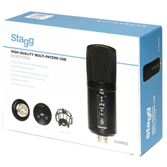 Конденсаторный USB микрофон Stagg SUSM60D, изображение 4