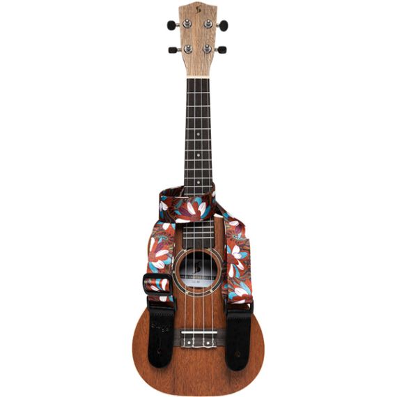 Ремень для укулеле Stagg STE UKEFLOWER BRW, изображение 2