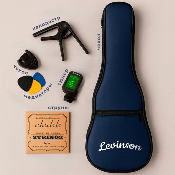 Укулеле концертная Levinson UTC-500 BK, изображение 4