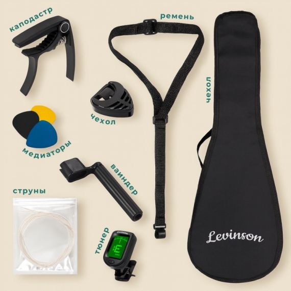 Укулеле сопрано Levinson US-10 TIF PACK, изображение 2