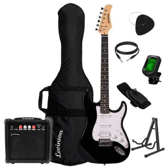 Электрогитарный набор Levinson SPACK-1 BK/WH, Цвет вариация: Черно-Белый, изображение 2