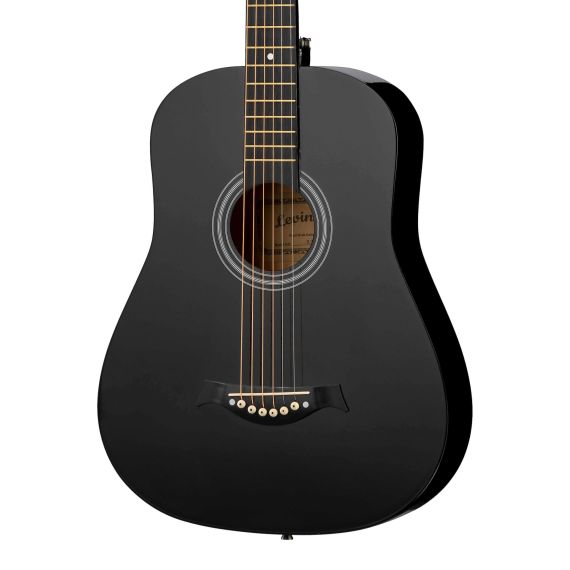 Акустическая гитара Levinson LA-R38B-BK Pack 1, Цвет вариация: Черный, Корпус: без выреза, Комплектация: с комплектом, Размер: 38, изображение 4