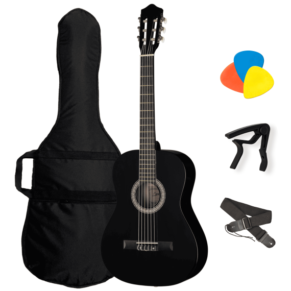 Классическая гитара Levinson LC-B39-BK Pack 2, Размер: 4/4, Цвет вариация: Черный