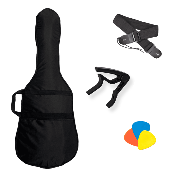 Классическая гитара Levinson LC-B39-BK Pack 2, Размер: 4/4, Цвет вариация: Черный, изображение 3