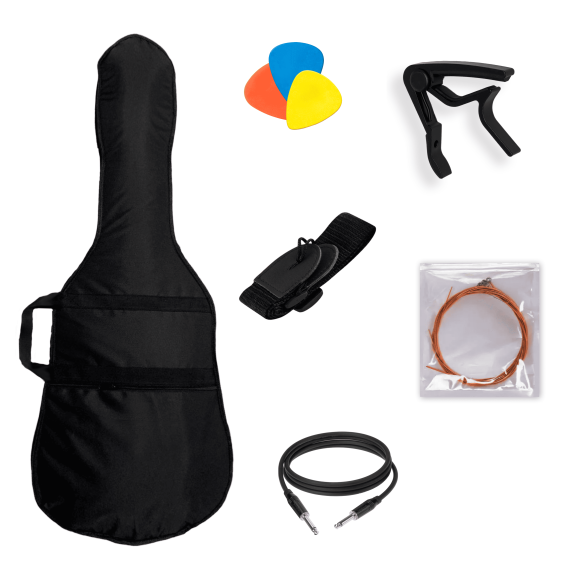 Электро-акустическая гитара Levinson LA-4100 EQ BK Pack 2, Цвет вариация: Черный, С подключением: Да, изображение 3