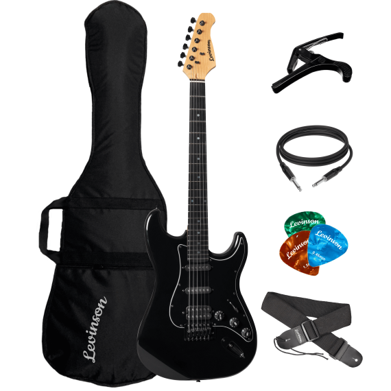Электрогитарный набор Levinson LS-300 PACK BK Limited, Цвет вариация: Черный