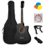 Акустическая гитара Levinson LA-D38-BK Pack 1, Цвет вариация: Черный, Корпус: с вырезом, Комплектация: с комплектом, Размер: 38