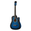 Акустическая гитара Levinson LA-D38-BLS Pack 1, Цвет вариация: Синий, Корпус: с вырезом, Комплектация: с комплектом, Размер: 38, изображение 2
